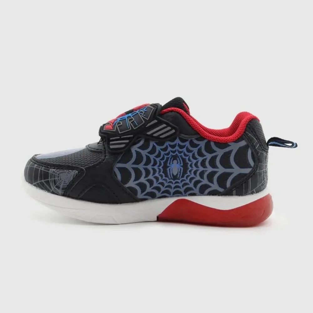 Open Box - Disney - Toddler Disney Spider-Man Sneakers - Black 7T: Lig Black